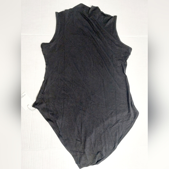 MANGOPOP Women's Mock Turtle Neck Sleeveless Tops Bodysuit Jumpsuit Large - Picture 7 of 12